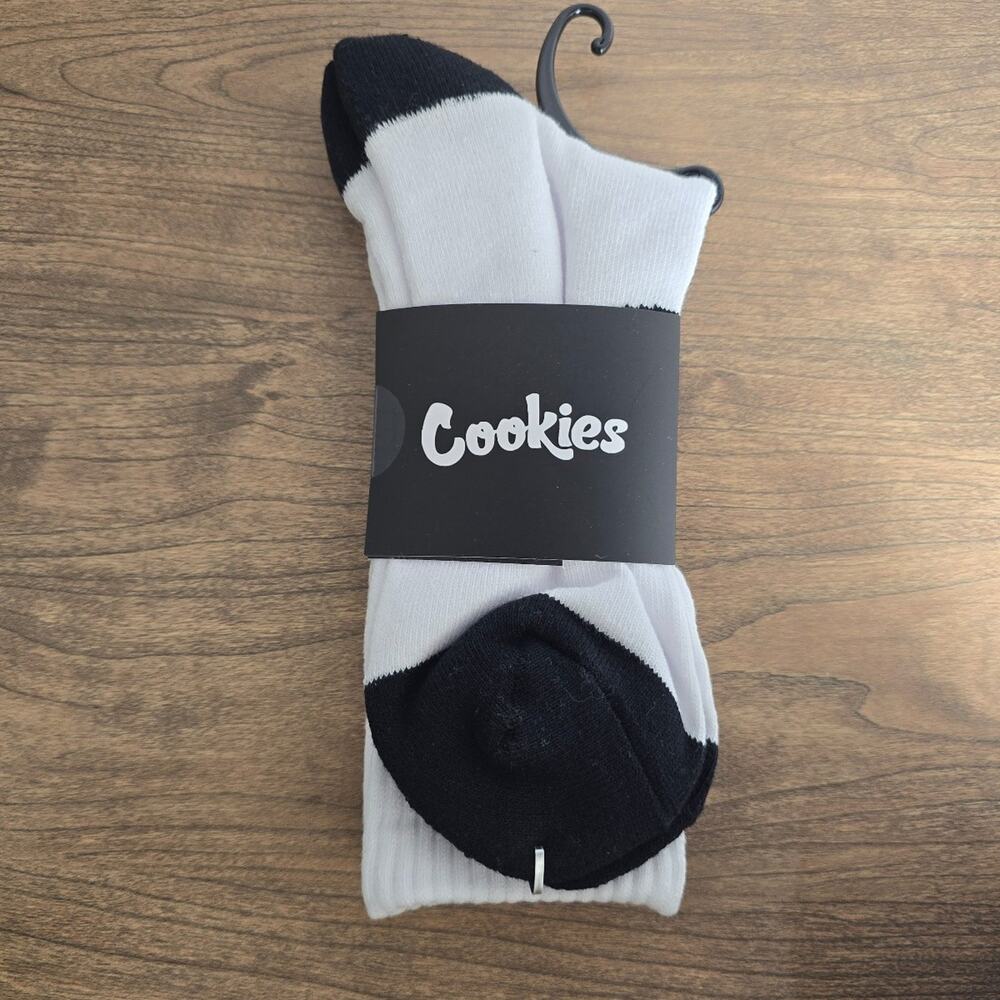 Cookies Original Mint White Crew Socks NWT